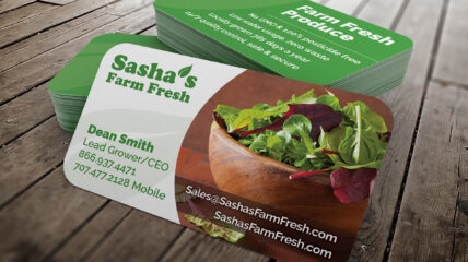 Sasha's Farm Fresh Business Card